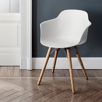 Bontempi Casa Mood Chair Wood Legs With Arms